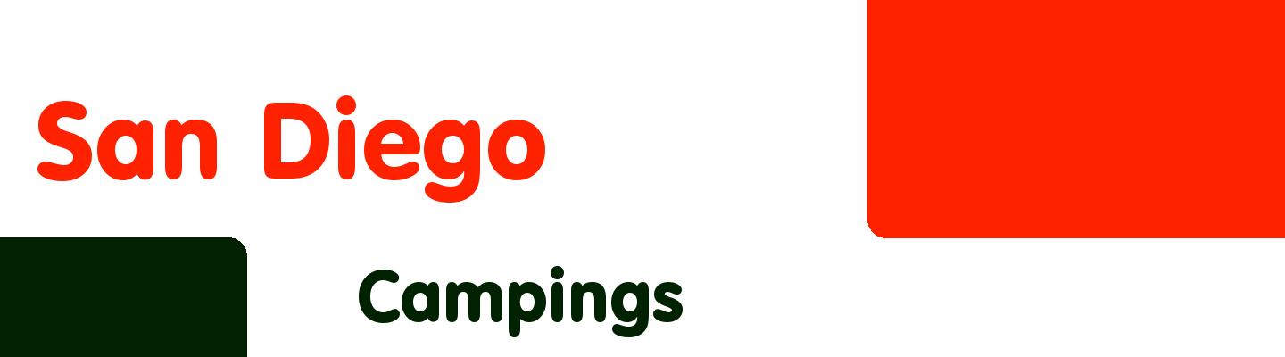 Best campings in San Diego - Rating & Reviews
